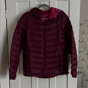 L.L. Bean Purple Puffer Jacket Weather-Resistant Insulation